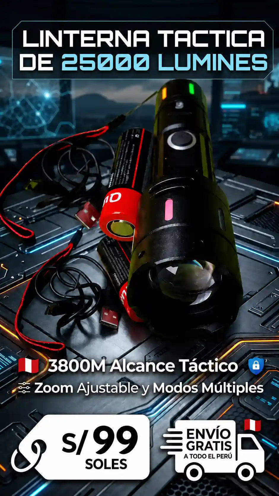 Linterna Táctica